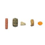 A GROUP OF NEAR EASTERN AMULETS AND SEALS Circa 1s