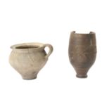 TWO ROMAN TERRACOTTA VESSELS Circa 2nd Century A.D