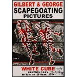 Gilbert & George (British Duo), a collection of 5 exhibition posters from Scapegoating Pictures,