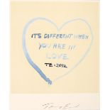 Tracey Emin (British b.1963), 'It's Different When You Are In Love', 2012, offset lithograph in