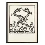 Keith Haring (American 1958-1990), untitled (Snake), 1983, lithograph on paper, from an edition of