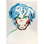 Darren Coffield (British b.1969), 'Andy Warhol (Paradox Portrait)', 2013, screenprint in colours