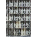 Alaric Hammond (British), '50 Bottles Found In The Street', 2011, etching and corrosion process on