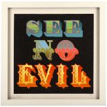 Ben Eine (British b.1970), 'See No Evil', 2013, gi