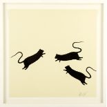 Blek Le Rat (French b.1951), 'Rats', stencil and s