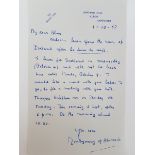 Montgomery of Alamein Autograph letter signed ('Montgomery of Alamein')  to Alan Howarth, Senior
