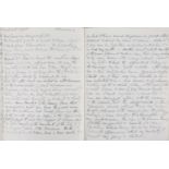 Carnet du Voyage.-  Handwritten journal compiled by Clare Rose Maudslay, sister of British