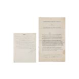 Nuremberg Trials.-  Original typed copy of the indictment reading in part "International Military