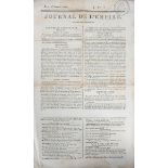 Napoleonic Wars.- Edition of the 'Journal de l'Empire', carrying news of the return of Nelson's body