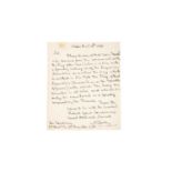 Nelson (Horatio) Autograph letter signed ('Nelson'