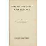 Economics.- Keynes (John Maynard) Indian Currency and Finance, folding table, small marginal tear to