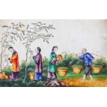 China.- A collection of 36 hand-coloured illustrations from China, 12 depicting silk production on