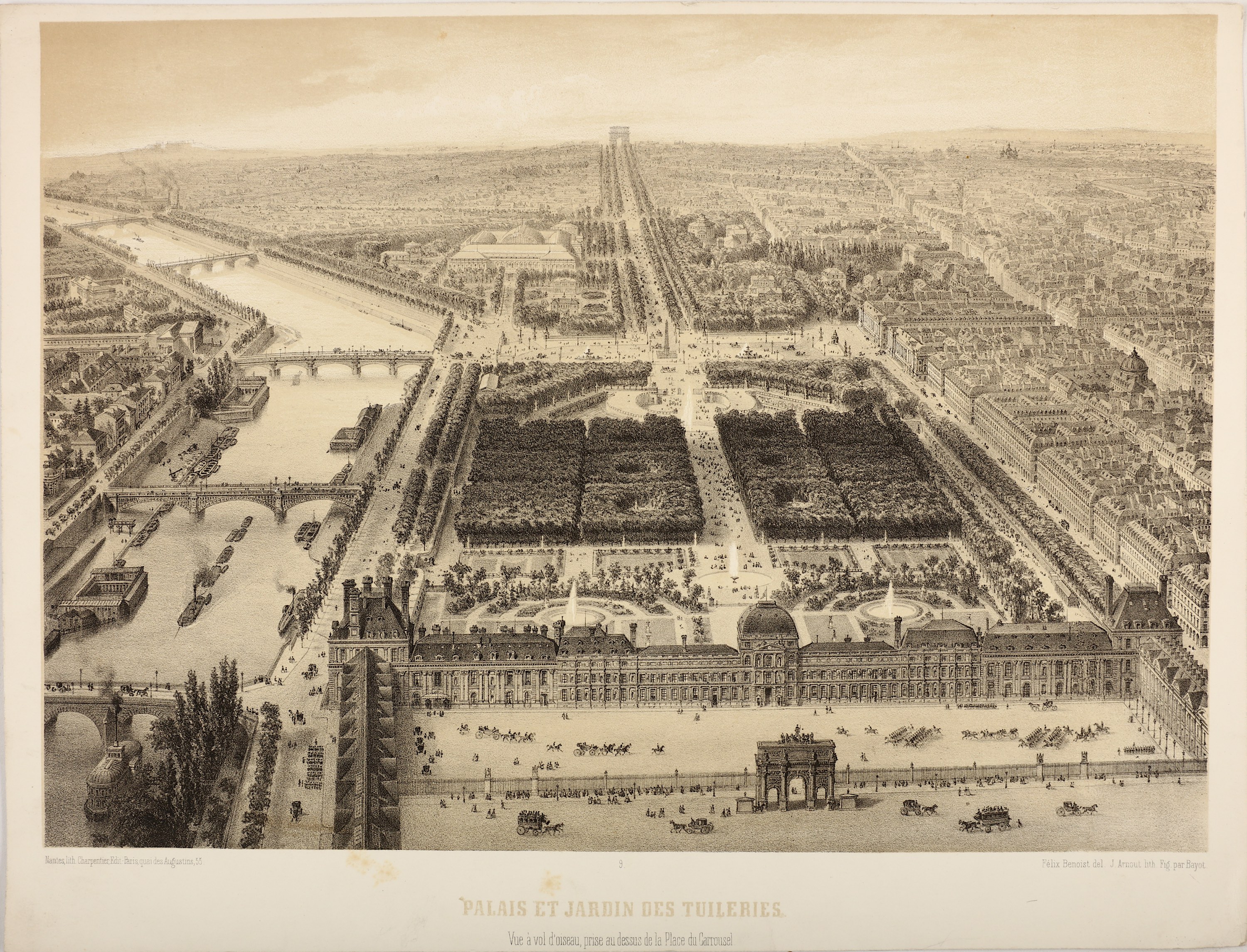 Benoist (Philippe) Views of Paris, including the Seine, the Louvre and the Palais et Jardins des