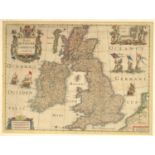 British Isles.- Hondius (Henricus) Magnae Britanniae et Hiberniae Tabula, the British Isles and