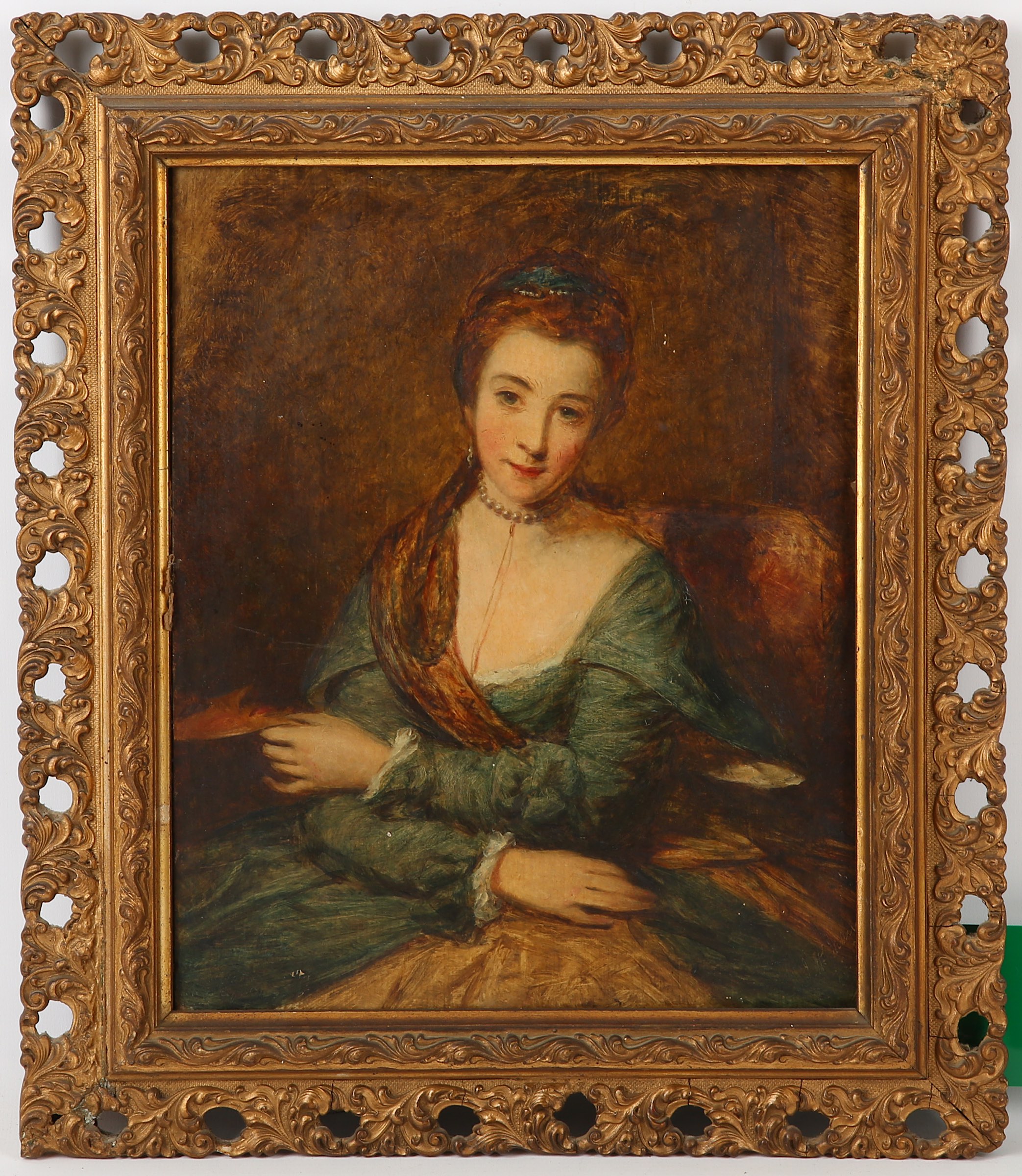 After Thomas Gainsborough, 'Portrait of the Honorouable Mrs Graham (1757-1792)', signed and - Bild 3 aus 4