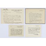 Boulanger (Nadia), a group of autograph notes signed ('Nadia Boulanger') to unknown recipients, in