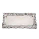 A late 19th/early 20th century Austro-hungarian 800 standard silver sandwich tray, Pest 1872-1922, m