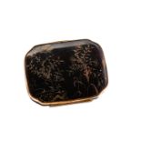 An early 18th century tortoiseshell and gold pique work snuff box continental circa 1710