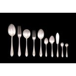 Sandringham Pattern - An Elizabeth II modern sterling silver canteen / table service of flatware, Sh