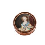 A Louis XVI late 18th century French blond tortoiseshell and gold pique snuff box, Paris circa 1780