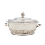 An early 20th century silver plated covered two-handled bowl, by the Duchess of Sutherland’s cripple