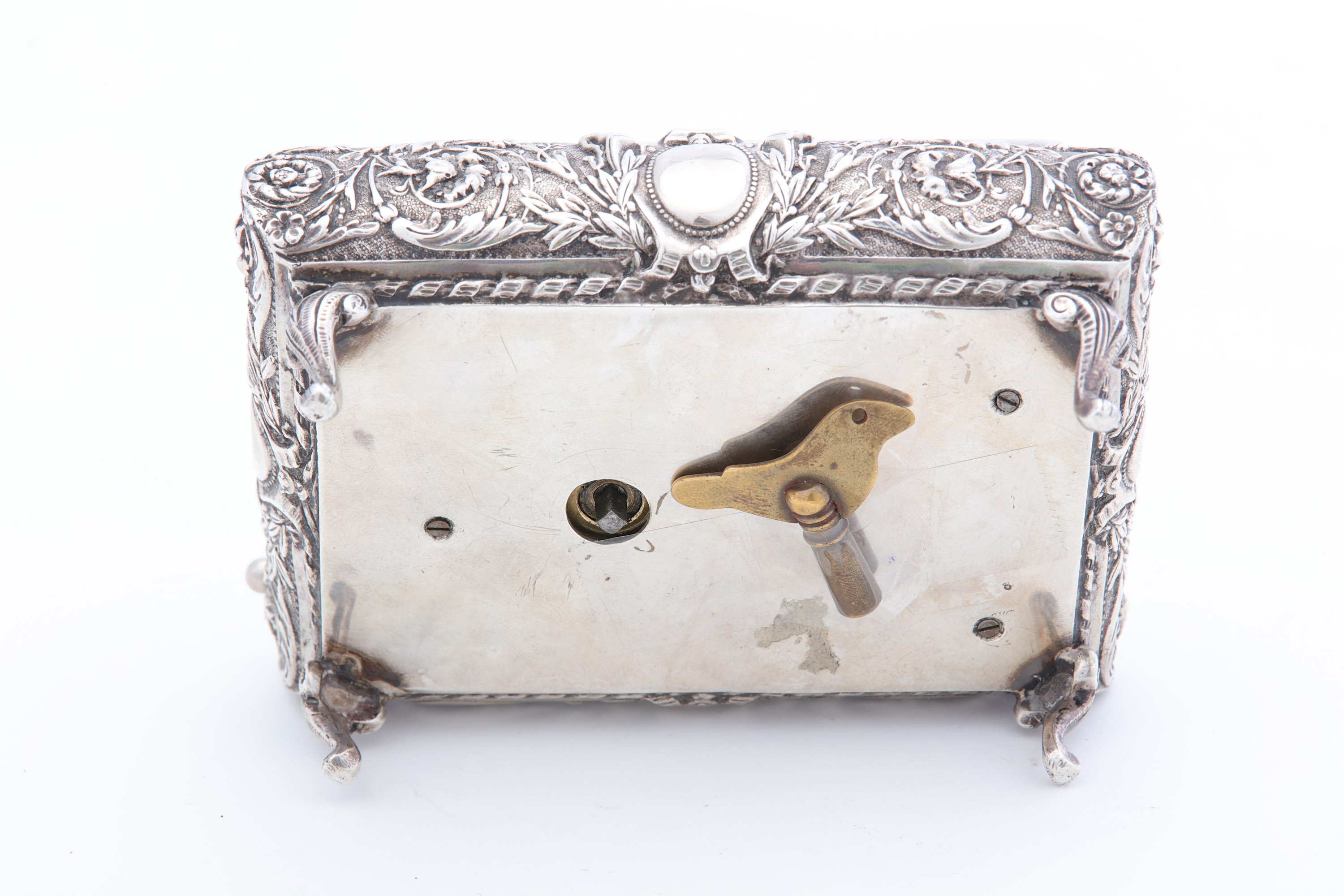 An early 20th century sterling silver singing bird box, by Karl Griesbaum circa 1920 - Image 5 of 6