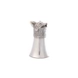 An Elizabeth II sterling silver stirrup cup, London 1976, by Alfred Dunhill, also stamped Dunghill P