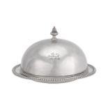 A Victorian antique sterling silver muffin dish, London 1843 by Robert Garrard II