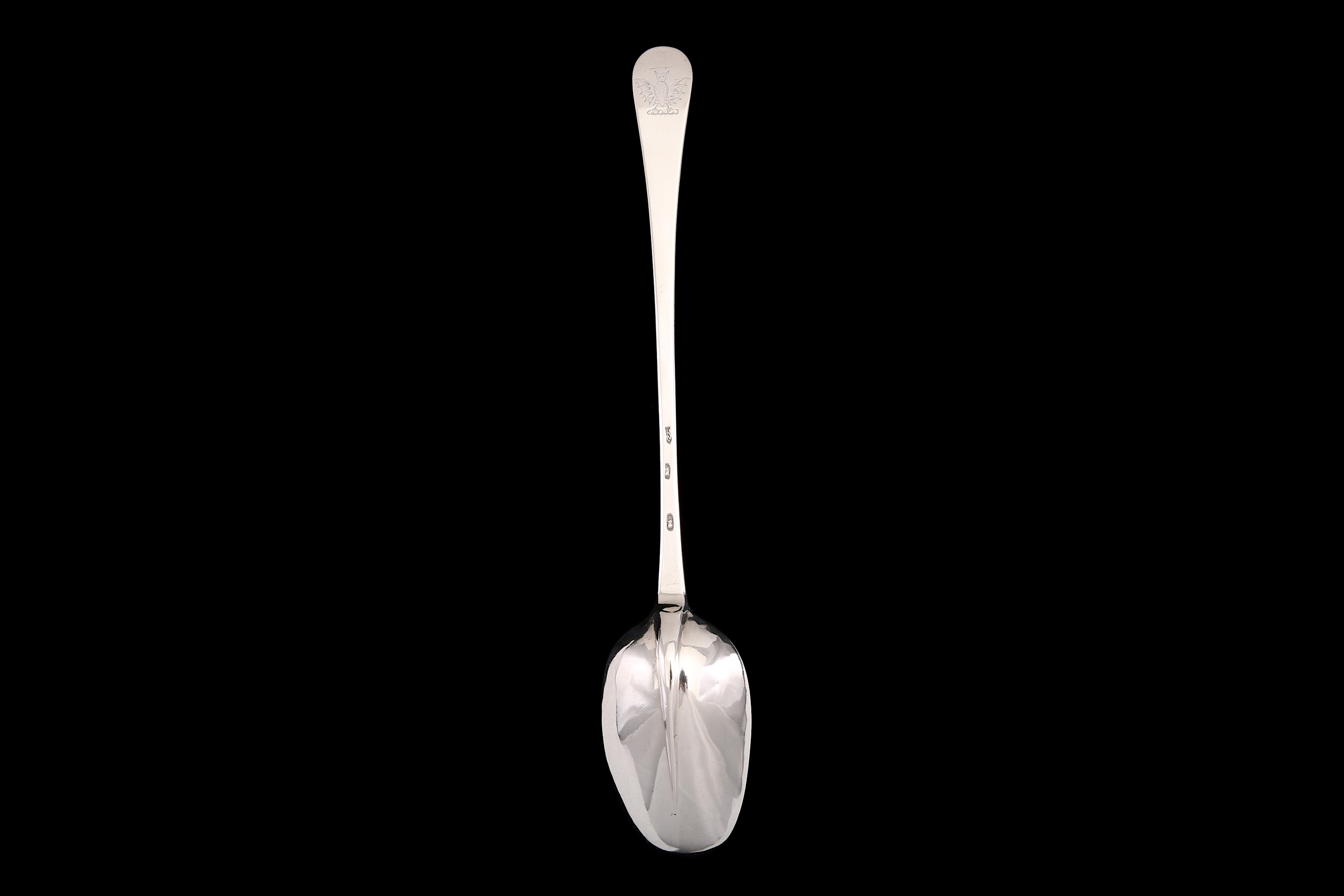 A Queen Anne Britannia standard silver basting spoon, London 1713, no maker’s mark