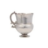 A 19th century South American unmarked silver mug, probably circa 1840