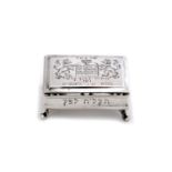Judaica - An 18th century German silver Havdalah spice box, Breslau 1776-1791, also stamped GR and J