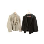 Two Issey Miyake Haat Jackets, the first in black raffia, labelled size 2, 38"/92cm bust, the second