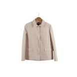 Salvatore Ferragamo Pink Quilted Jacket, light padded polyester jacket with contrasting silk lining,