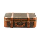 Louis Vuitton Vintage Monogram Stratos 60 Suitcase, monogram canvas body with leather detail and