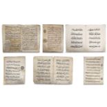 A SELECTION OF SIX LOOSE QUR'ANIC FOLIOS Egypt, Sy