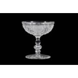 * A CLEAR GLASS CUP WITH TUGHRA OF ABDUL HAMID II