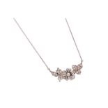 A diamond-set pendant necklace