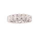 A diamond eternity ring