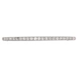 A diamond bar brooch