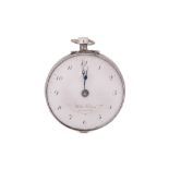 WITH FELSING A GIESSEN. A  POCKET WATCH SILVER. Date: c.1800's. Movement: Verge. Dial: Signed, white