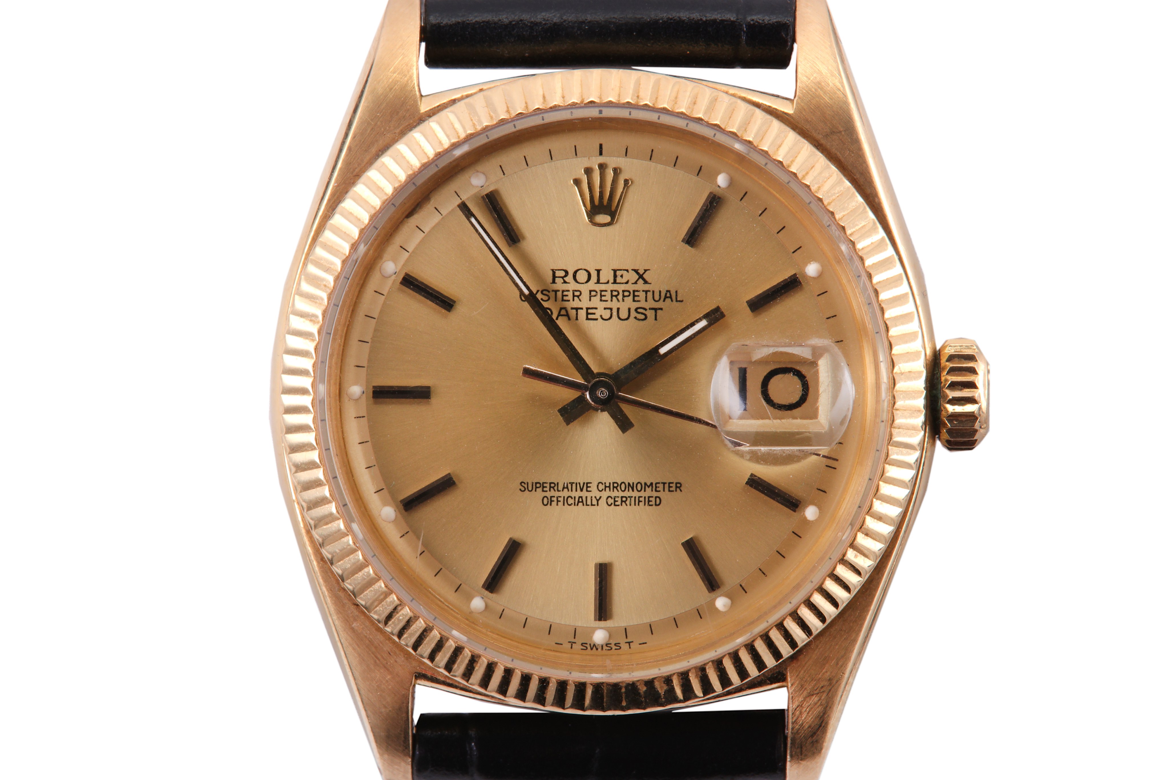 ROLEX. A GENTS 18K YELLOW GOLD AUTOMATIC WRISTWATCH. Model: Datejust Date: 1957. Case reference - Bild 2 aus 8