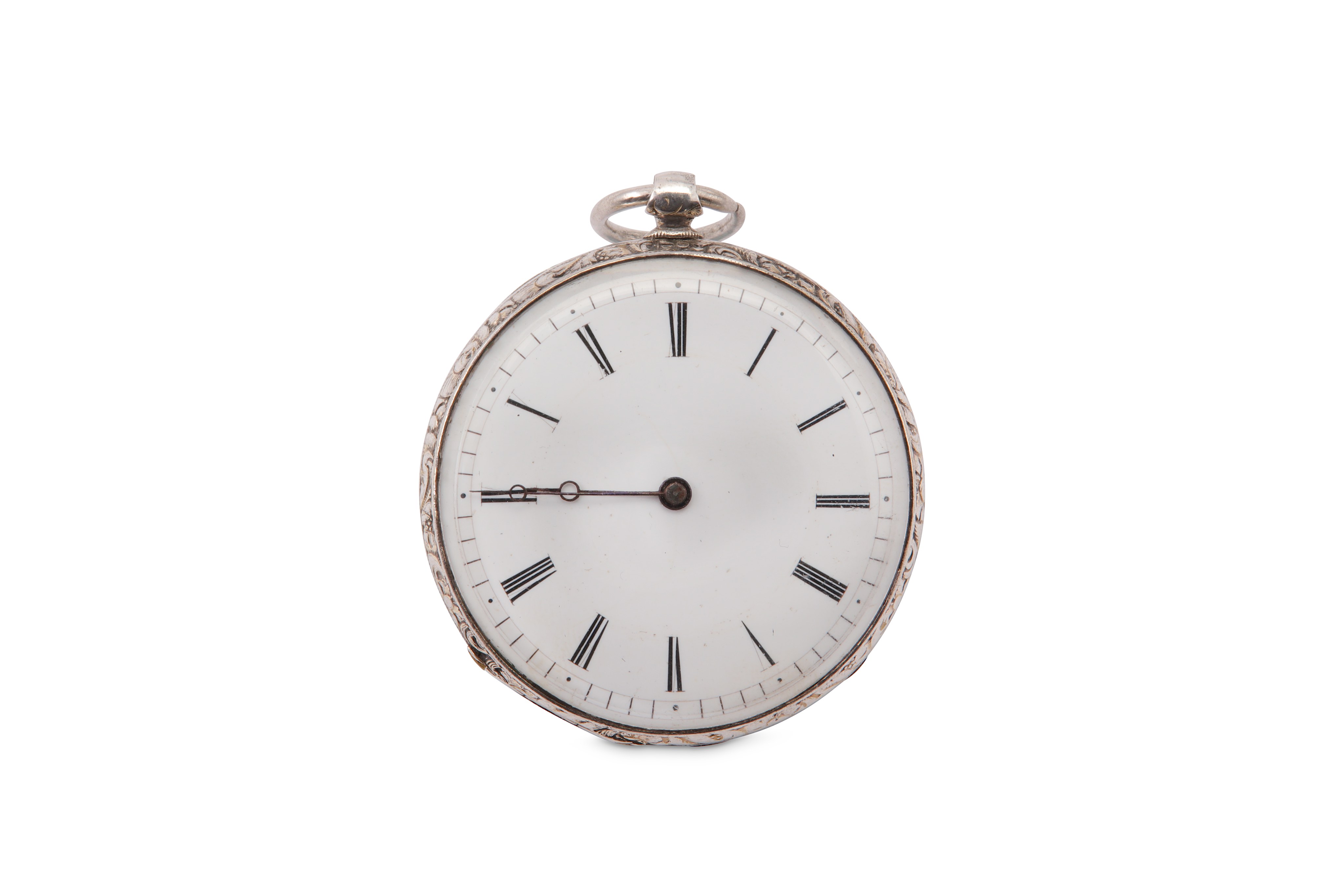 LEPINE. A BULLSEYE SILVER POCKET WATCH. Case serial number: 82966. Movement: Manual, lever