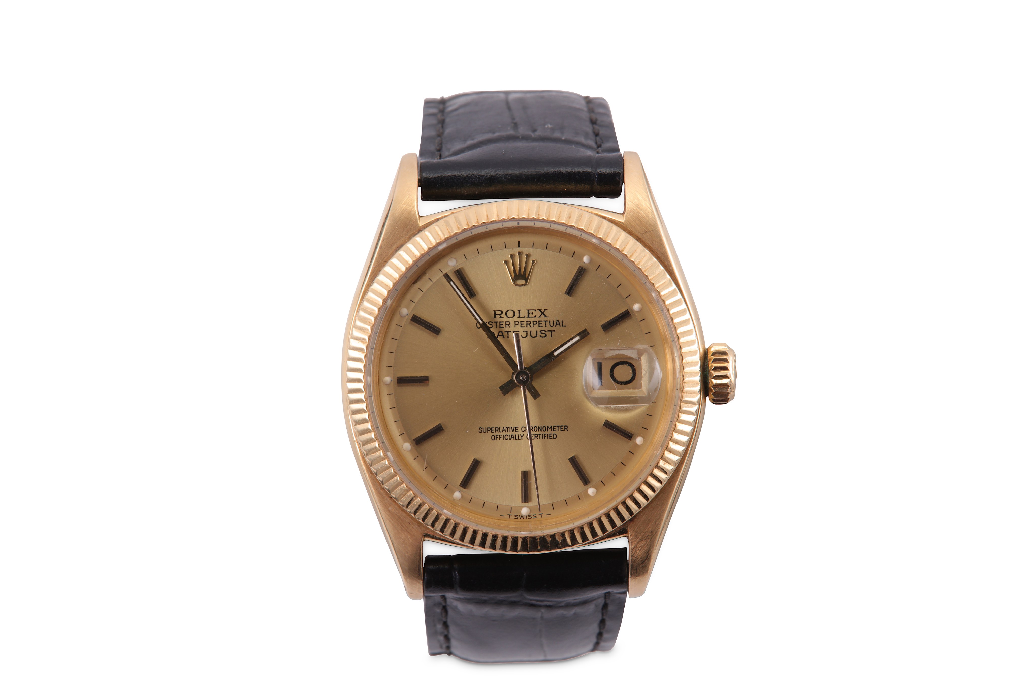 ROLEX. A GENTS 18K YELLOW GOLD AUTOMATIC WRISTWATCH. Model: Datejust Date: 1957. Case reference - Bild 3 aus 8