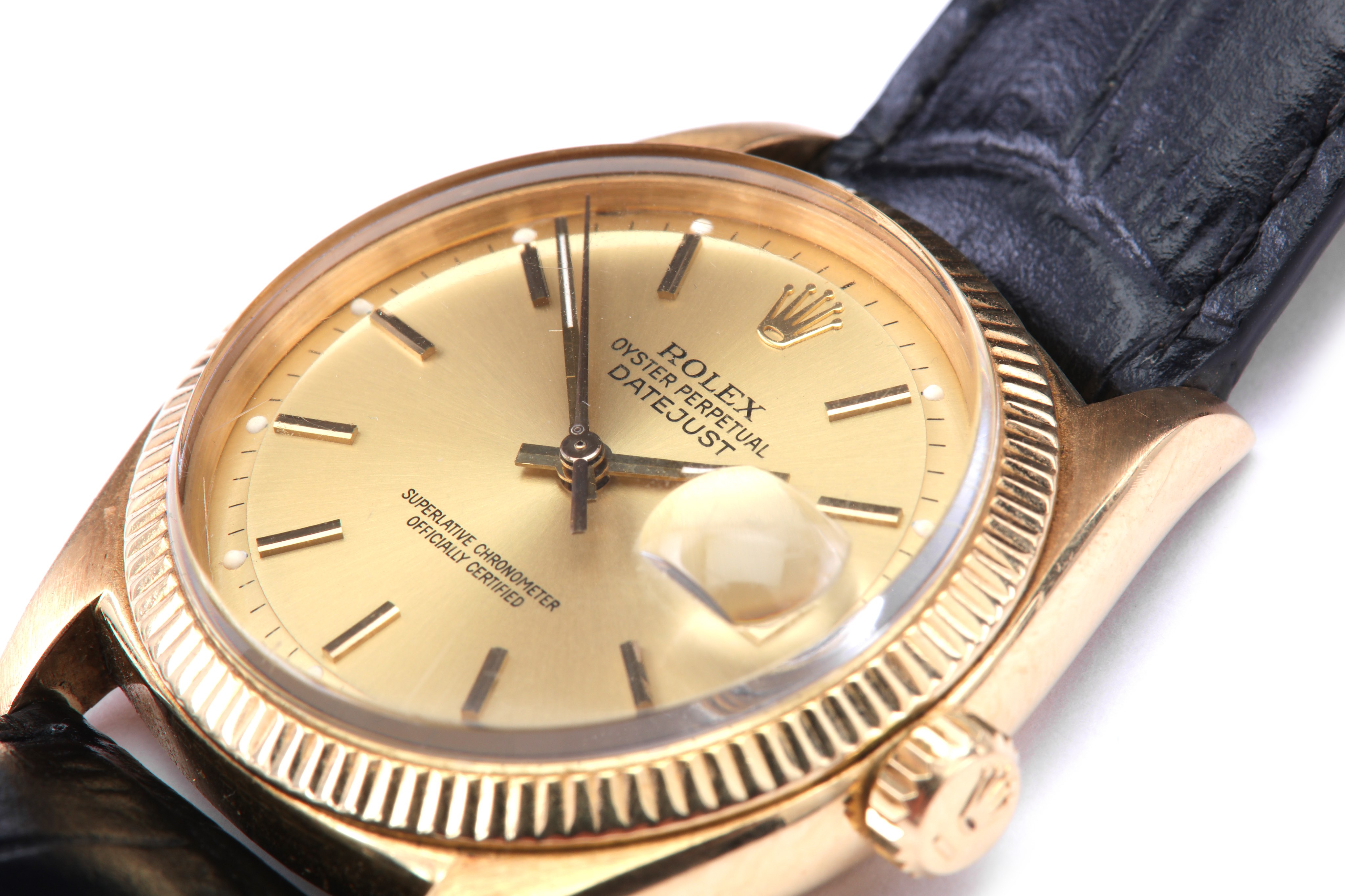 ROLEX. A GENTS 18K YELLOW GOLD AUTOMATIC WRISTWATCH. Model: Datejust Date: 1957. Case reference - Bild 5 aus 8