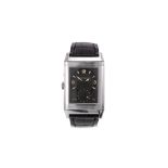 JAEGER-LECOULTRE. A STAINLESS STEEL DUAL TIME WRISTWATCH. Model: Reverso - Night and Day. Case