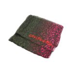 Louis Vuitton Stephen Sprouse Scarf, cashmere and silk mix in shades of pink, green and black, 120cm