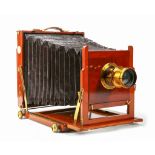 A Thornton Pickard Ruby Mahogany Whole Plate Camera