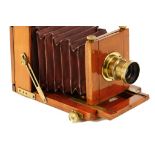 A Unmarked Mahogany Field Camera,