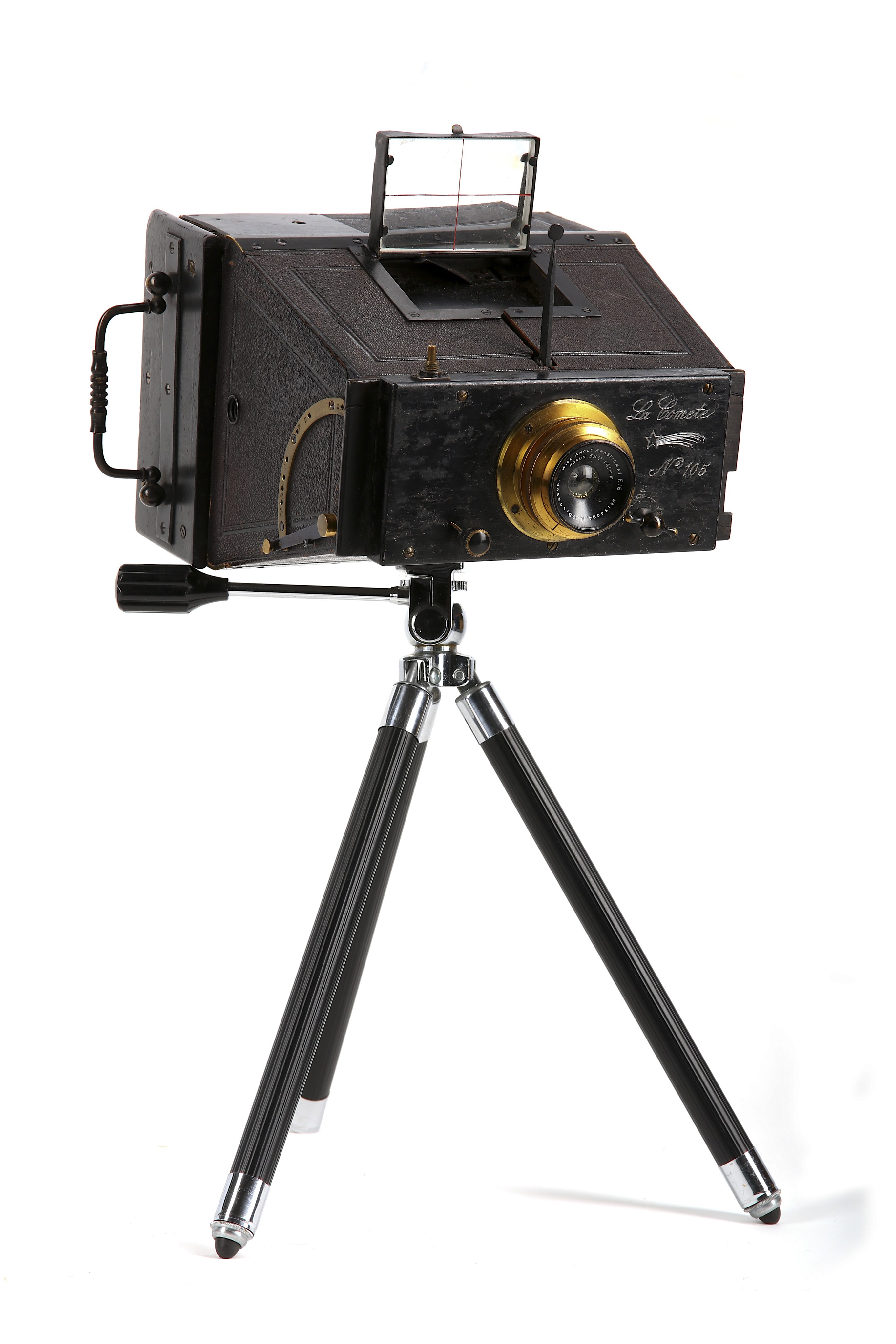 An Unusual Single Lens Jumelle Type Camera 'La Comete'