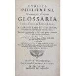 Language.- Labbaeus (Carolus, ed.) , Philoxeni, aliorum veterum glossaria Latin-Graeca, et& Graeco-